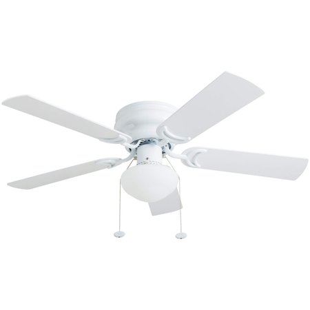 PROMINENCE HOME Alvina, 42 in.  Ceiling Fan with Light, White 80092-40